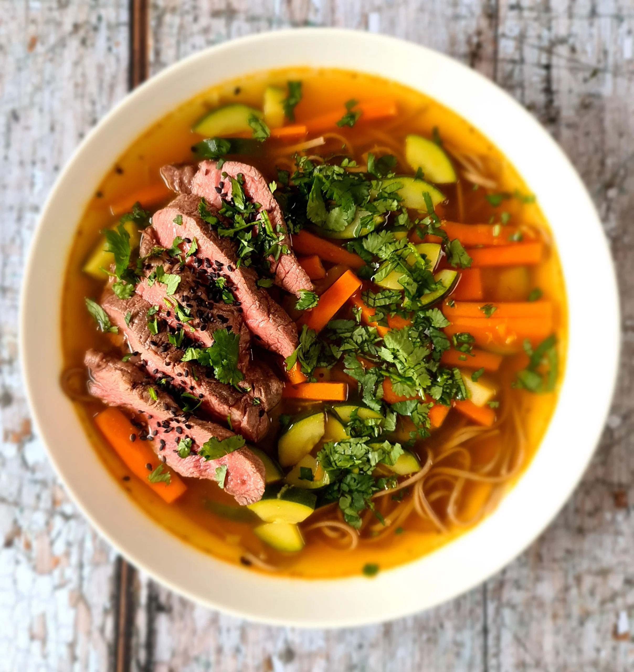 Leftover Beef Noodle Soup - At Dad's Table